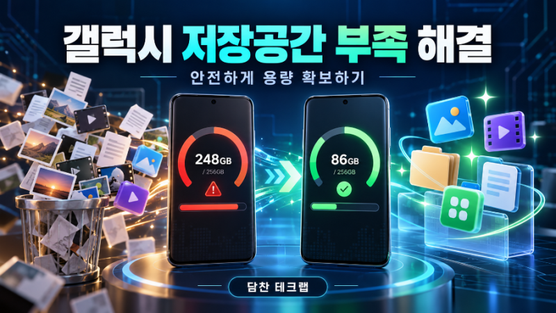 갤럭시 저장공간 부족 해결법｜기타 캐시 휴지통 안전하게 정리하기