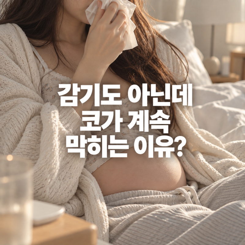 [임산부 코막힘] 감기도 아닌데 코가 계속 막히는 이유｜임신성 비염이 있다고?