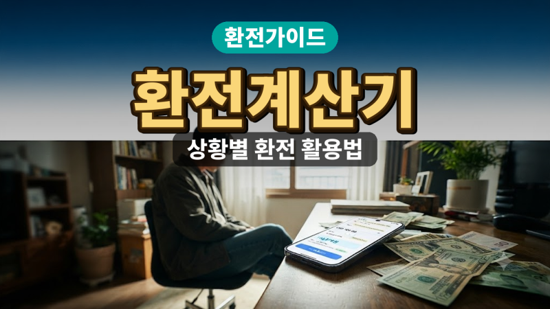 환전계산기 상황별 추천, 여행 목적에 맞게 골라보기
