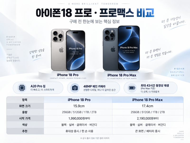 노원 아이폰18 프로 구매 전 필독! 199만원짜리 휴대폰, 이렇게 사면 손해 봅니다