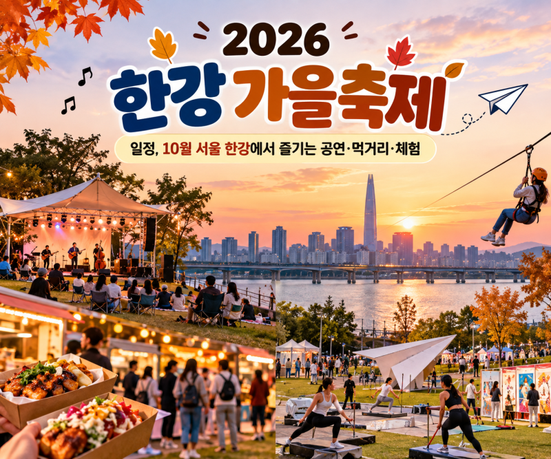 2026 한강페스티벌 가을, 서울 10월 축제 어디서 열릴까?