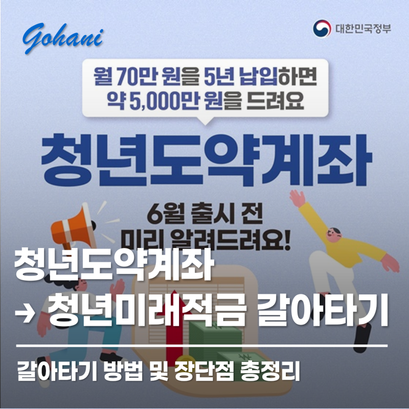 청년도약계좌 → 청년미래적금 갈아타기 방법과 장단점