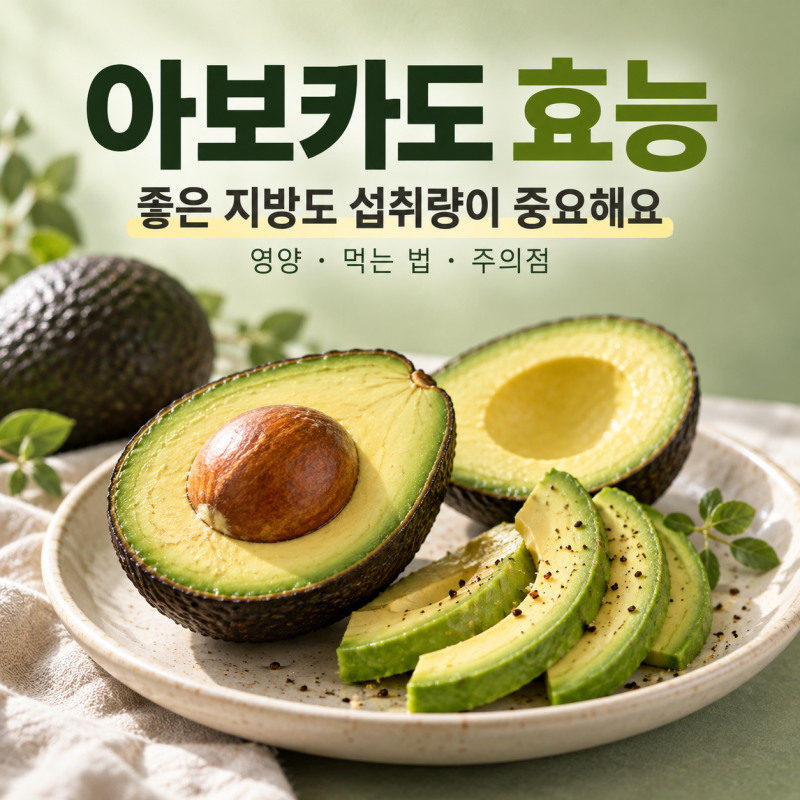 아보카도 효능, 몸에 좋은 지방이라도 섭취량이 중요한 이유