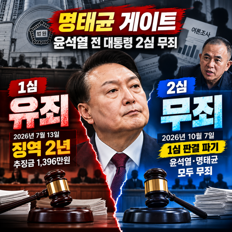 [윤석열 무죄] ‘명태균 게이트’ 의혹 일지…윤석열 1심 징역 2년→2심 무죄, 왜 뒤집혔나?
