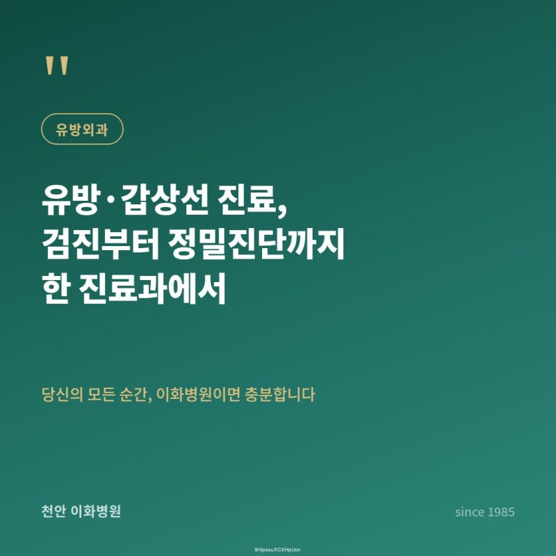 천안 유방낭종 발견됐을 때 바로 수술해야 할까요?