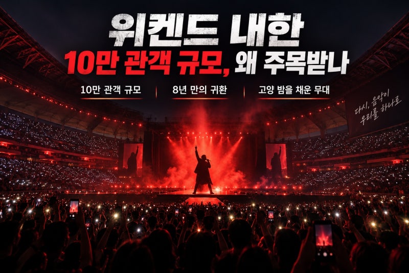 위켄드 내한 10만 관객 규모, 왜 주목받나