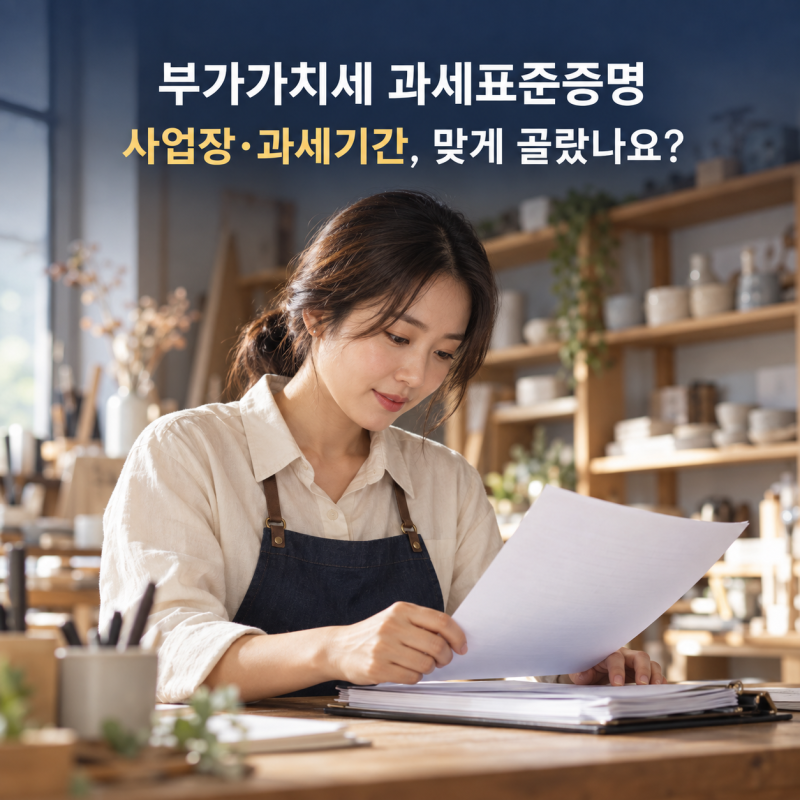 부가가치세 과세표준증명 발급 방법, 과세기간 선택부터 제출까지(+발급이 안 될 때)