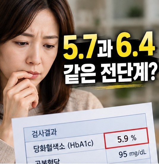 당화혈색소 5.7, 5.9, 6.1, 6.4… 같은 전단계라도 의미는 다를까?
