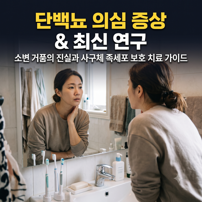 소변 거품 단순 피로일까? 단백뇨 원인과 족세포(Podocyte) 보호 최신 치료 연구