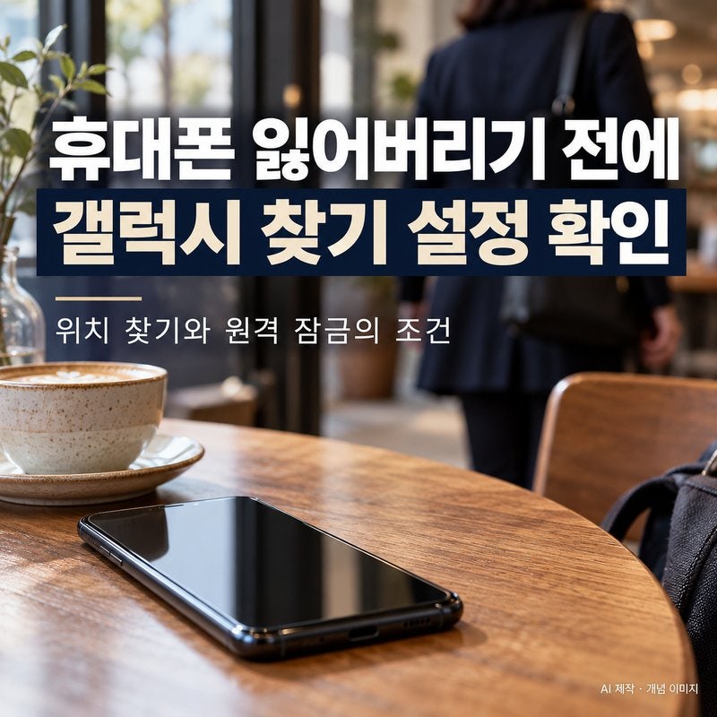 휴대폰 잃어버리기 전에 설정할 것｜갤럭시 ‘내 기기 찾기’ 확인 방법