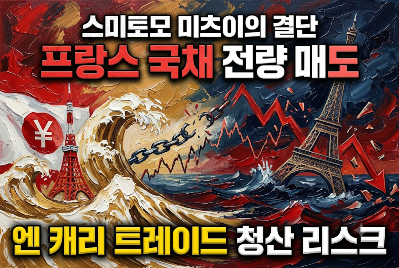 프랑스 국채 전량 매도 이유와 엔 캐리 트레이드 청산 리스크 분석 (스미토모 미츠이)