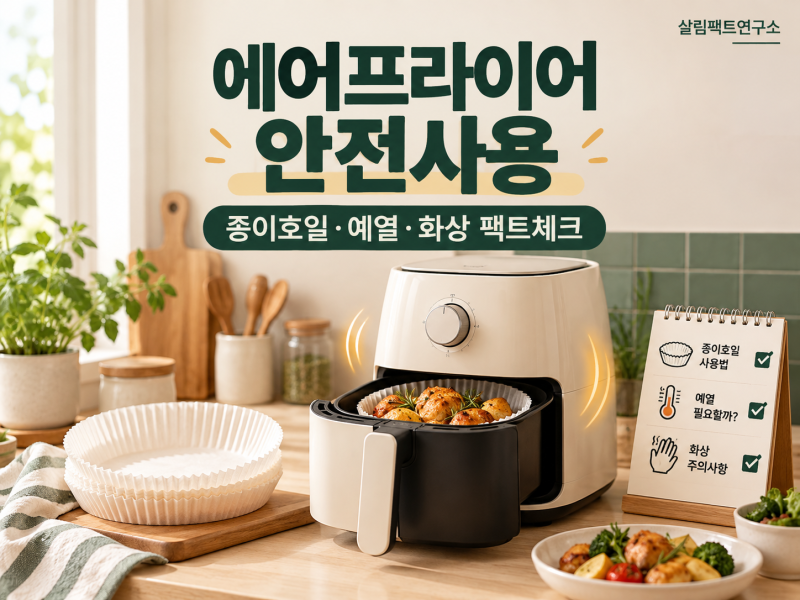 에어프라이어 종이호일·예열·화상, 이렇게 쓰면 위험합니다｜1~2인 가구 구매 전 팩트체크