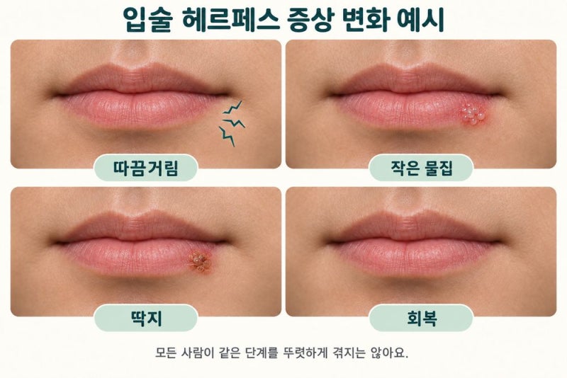 입술 헤르페스 연고 언제 바를까? 따끔거림·물집과 전염 시기