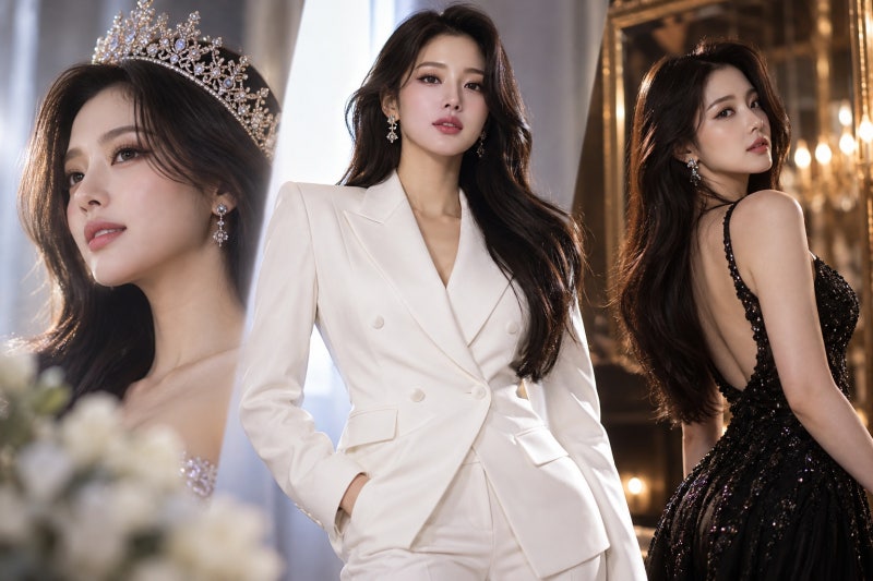 김유림 미스 유니버스 코리아 진, 화이트 수트부터 파티룩까지 달라지는 매력
