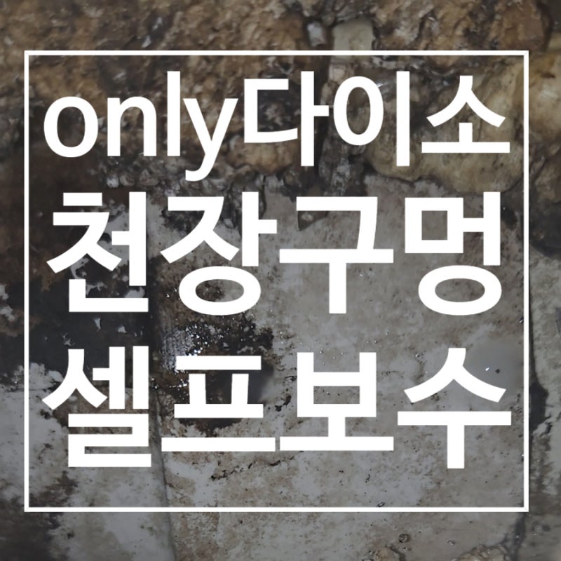 셀프집수리ㅣ다이소제품만으로 천장 결로구멍 보수하기, 만원으로 구멍 메꾸기, 겨울대비, ....