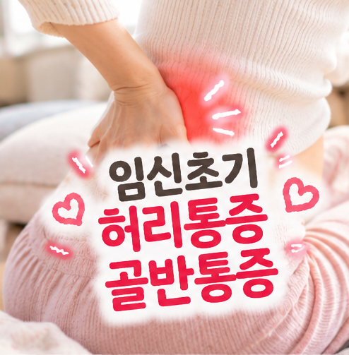 임신초기 허리통증 골반통증 경험 완화 마사지 스트레칭 방법