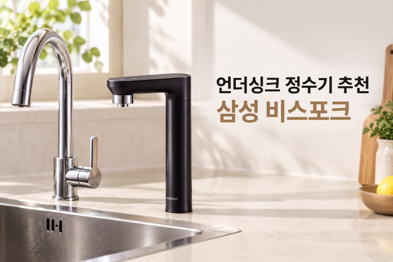 쇼언더싱크 정수기 추천, 삼성 비스포크 정수·냉온정수 고르는 방법 (+가격·설치)