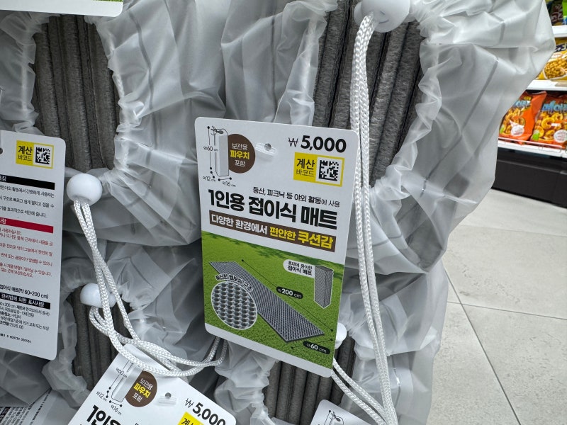 다이소 캠핑용품, 5천 원 접이식 매트까지 있더라고요