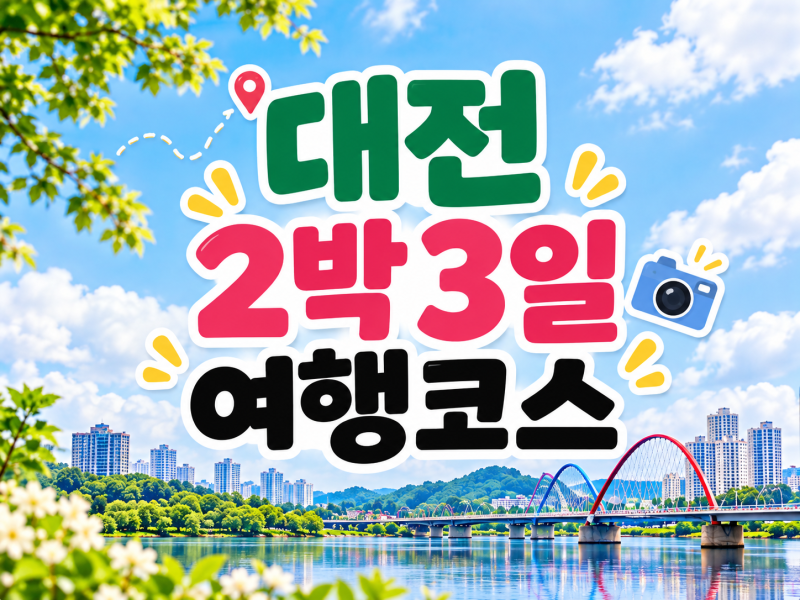 대전 2박 3일 여행코스｜국립중앙과학관·카이스트·성심당·계족산·대청호