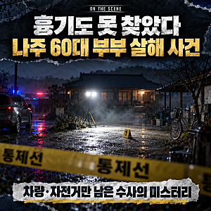 “흉기도 못 찾았다” 나주 60대 부부 살해 사건의 미스터리