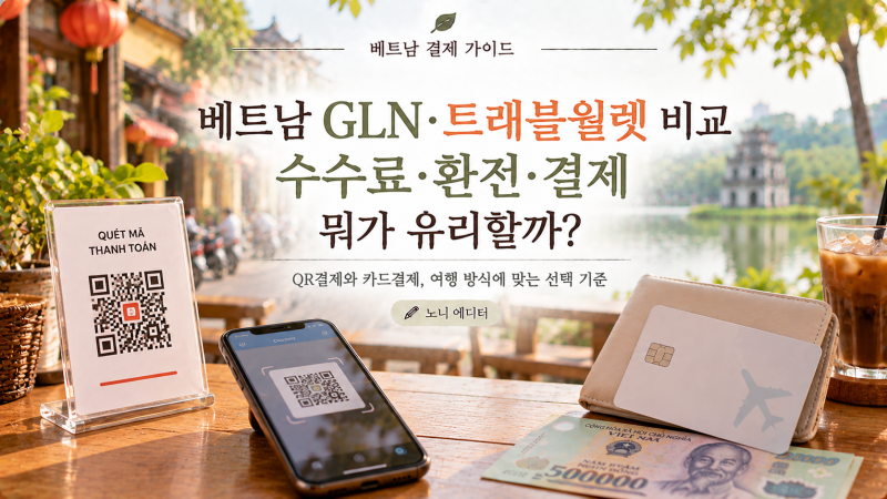 베트남 GLN 트래블월렛 비교, 수수료·환전·결제 뭐가 유리할까?