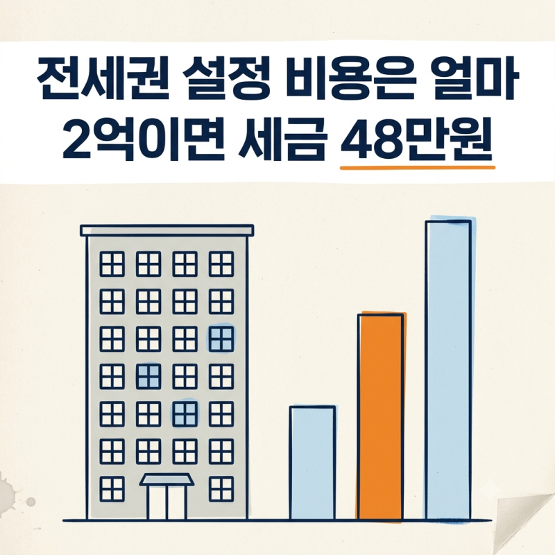 전세권 설정 비용 2억이면 세금 48만원? 전세권 설정 뜻과 확정일자 차이