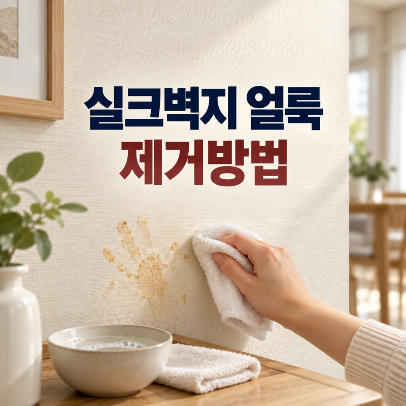 실크벽지 얼룩 제거방법, 손때·음식물 자국 지우는 법