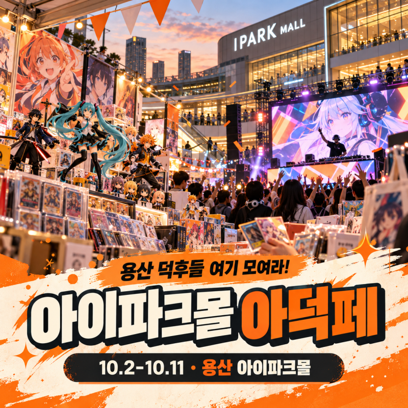 2026 용산 아이파크몰 아덕페 일정 덕후페스티벌 이벤트 행사 총정리