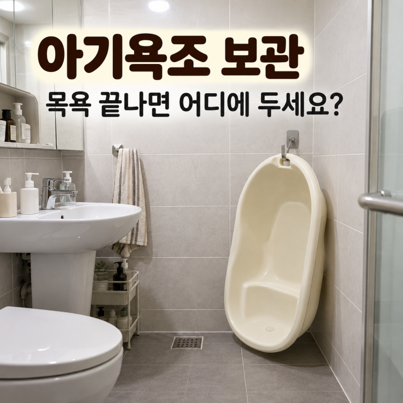 아기욕조 보관 아기를 씻기는 시간, 목욕용품의 안쪽까지 세척해야하는 이유