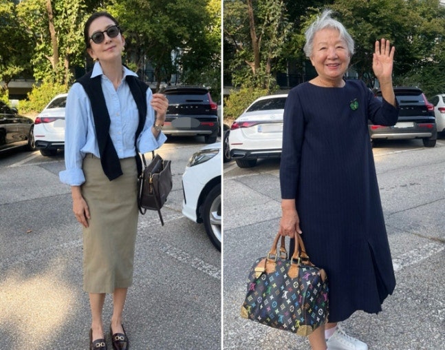 김희애 어머니 86세 맞아? 모녀 OOTD 공개에 쏟아진 감탄