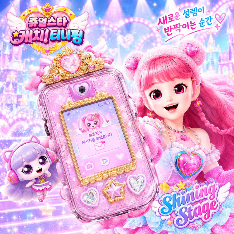 [티니핑 시즌7]쥬얼스타폰 실물 공개✨ 사진부터 영상까지! 쥬얼스타 캐치!티니핑 신상 굿즈