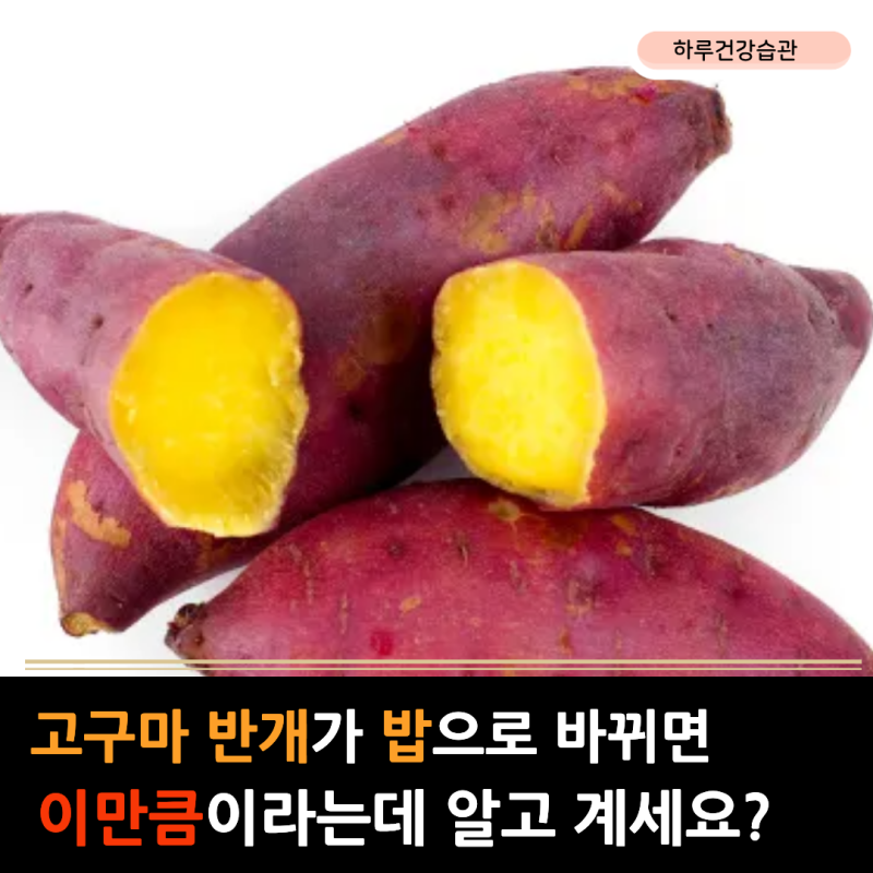 당뇨 고구마 섭취량, 밥을 먹고 또 먹었다면 간식이 아닙니다