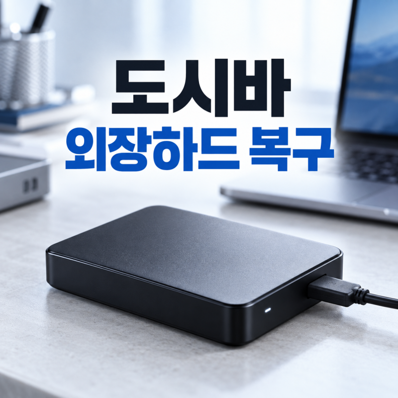도시바 외장하드 복구 컴퓨터에 인식되지 않을 때