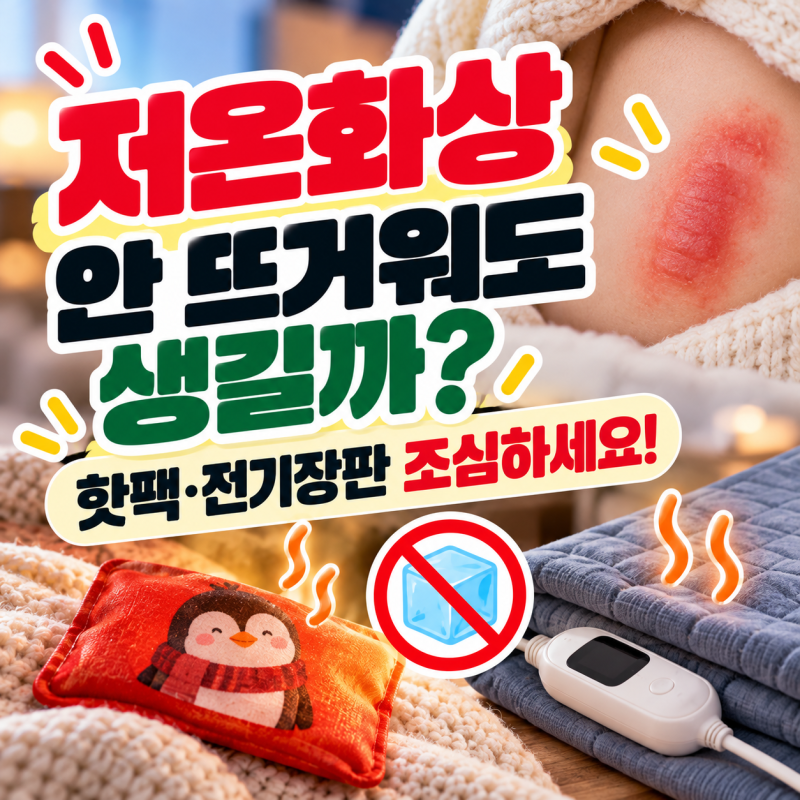 저온화상, 핫팩이 안 뜨거워도 생길까?｜겨울철 특히 조심할 사용법