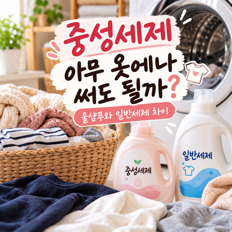 중성세제 아무 옷에나 써도 될까?｜울샴푸와 일반세제 차이