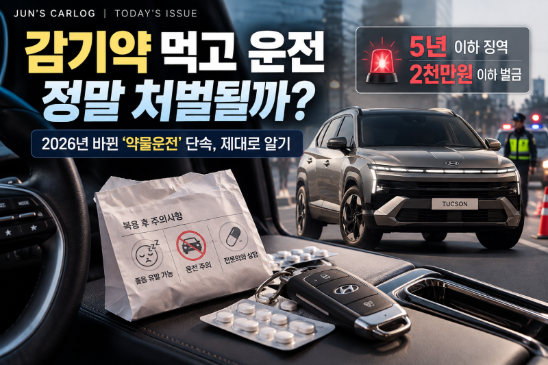 감기약 먹고 운전하면 처벌될까? 2026년 강화된 ‘약물운전’ 기준 제대로 알기