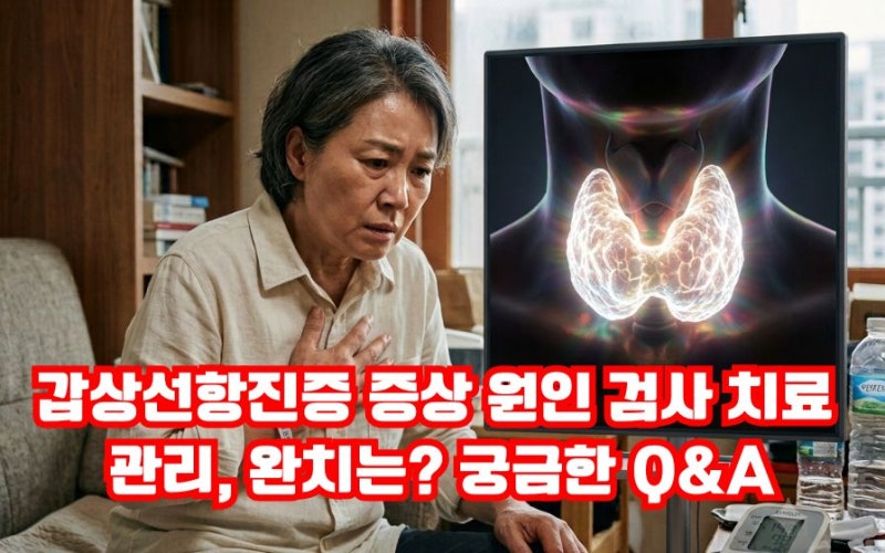 갑상선항진증 증상 원인 검사 수치 치료 관리, 완치는? 궁금한 Q&A