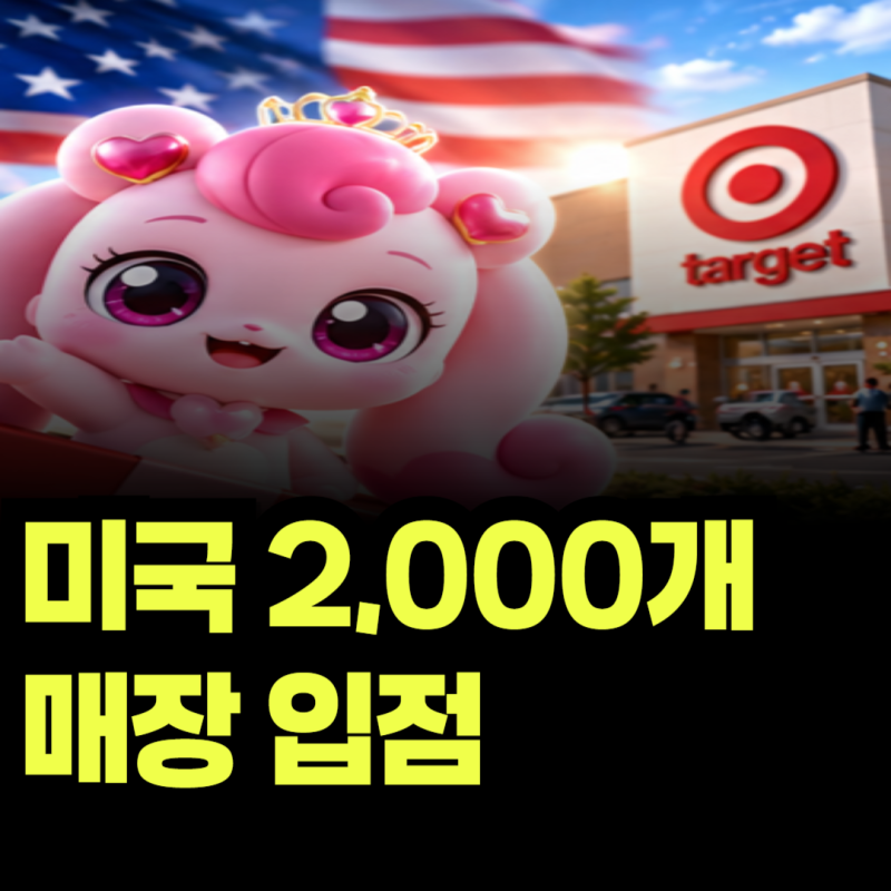 SAMG엔터 주가 급등, 티니핑 미국 타겟 2,000개 매장 입점이 얼마나 큰 걸까?