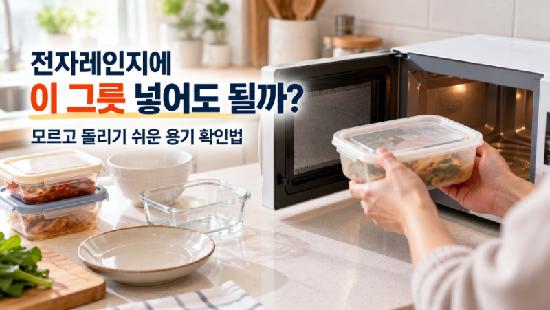 전자레인지에 이 그릇 넣어도 될까? 모르고 돌리기 전에 꼭 확인하세요