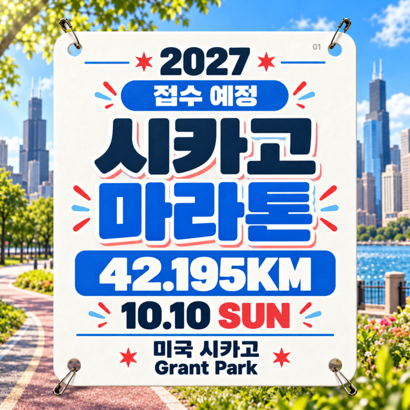 2027 시카고마라톤 접수·일정 총정리｜한국시간과 참가비 확인
