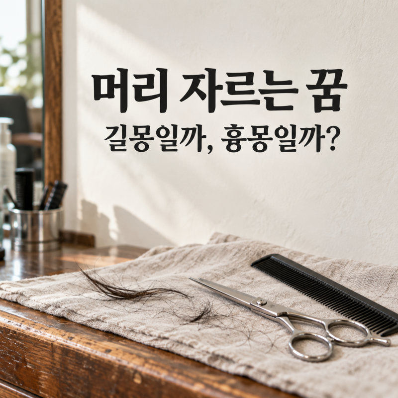 [해몽] 머리 자르는 꿈 해몽 총정리 | 미용실, 단발, 머리 망치는 꿈은 길몽일까?