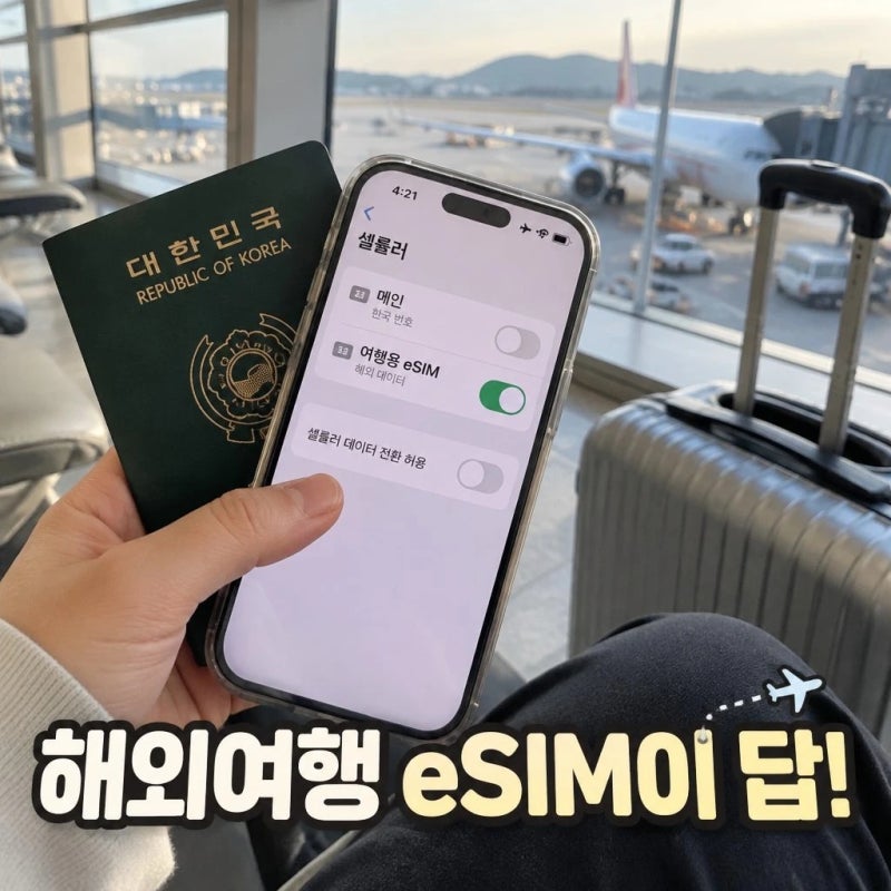 해외여행 eSIM·유심·로밍 차이 어떤 게 가장 저렴할까