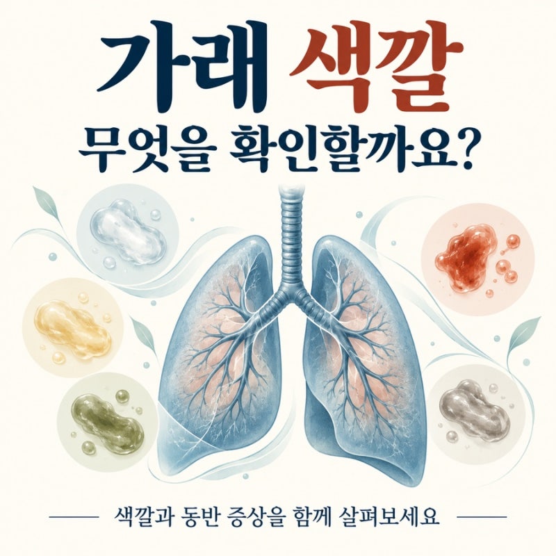가래 색깔이 갈색이라면? 확인할 증상과 이유