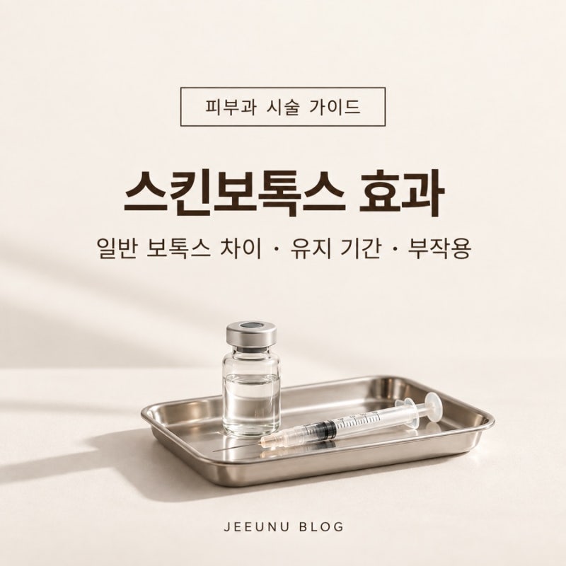 스킨보톡스 효과와 유지 기간, 일반 보톡스와 차이