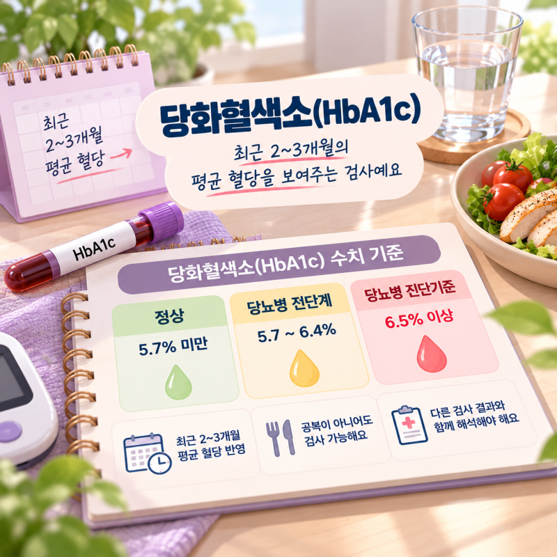 당화혈색소(HbA1c)란 무엇일까? 정상수치와 당뇨병 진단 기준 정리