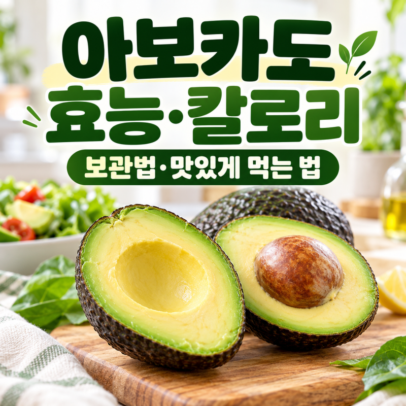 아보카도 효능 효과 칼로리 총정리 : 보관법 및 먹는법까지!