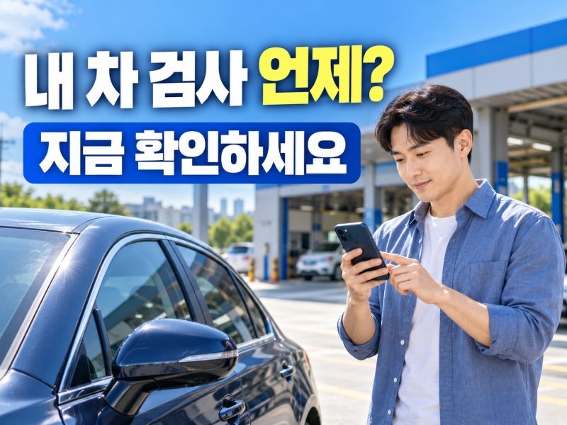 내 차 검사 언제였지? 자동차 검사기간 직접 확인하는 방법