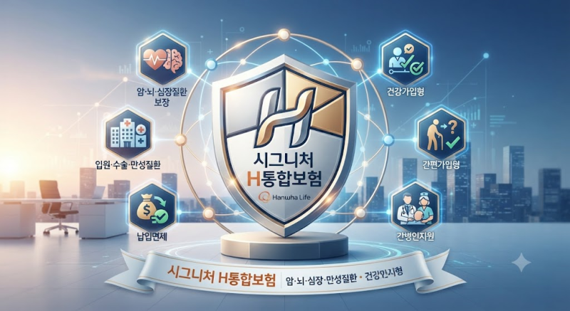 "암·뇌·심장부터 만성질환까지 하나로! 한화생명 시그니처 H통합보험 핵심 포인트"