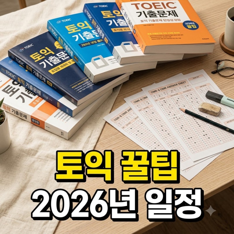 토익 시험 구성부터 2026년 하반기 일정까지 완벽 정리