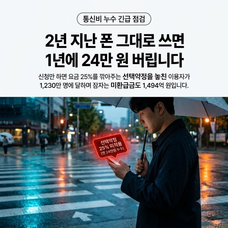 스마트초이스 요금 조회 필수! 25% 할인과 미환급금 찾는 법